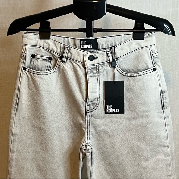 THE KOOPLES Women's Black Bleached Jeans Size 38 US 27-28 NWT's - Picture 10 of 10